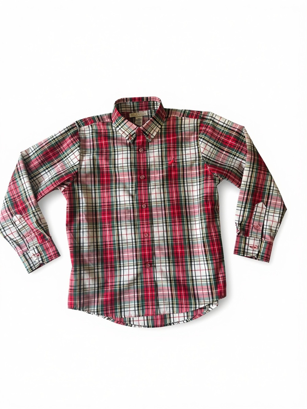 The Beaufort Bonnet Company Red and Green Plaid Button-Down Shirt